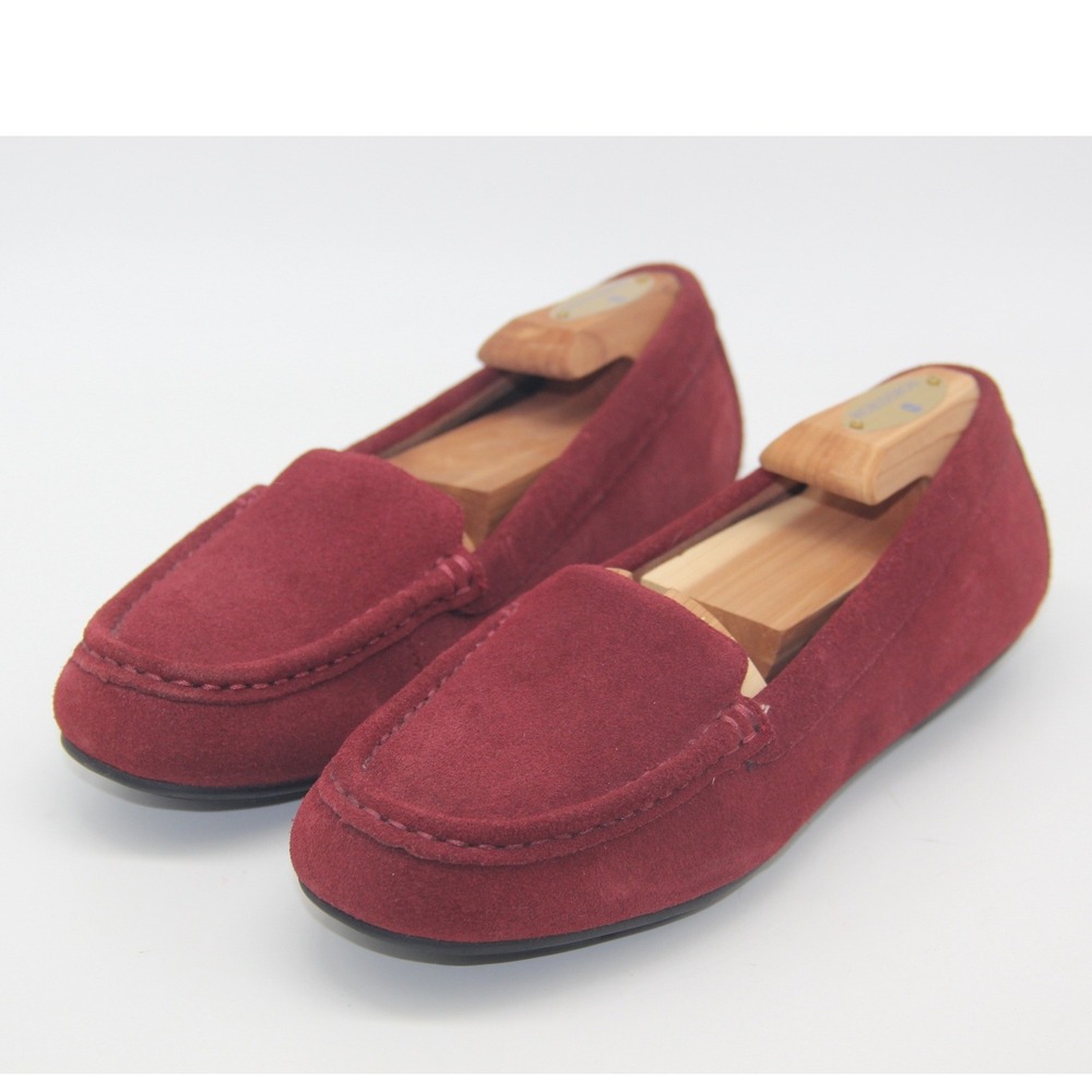 VIONIC Debbie Red Suede Leather Driving Loafer Women Size 6 Slip On Classic - Picture 9 of 13